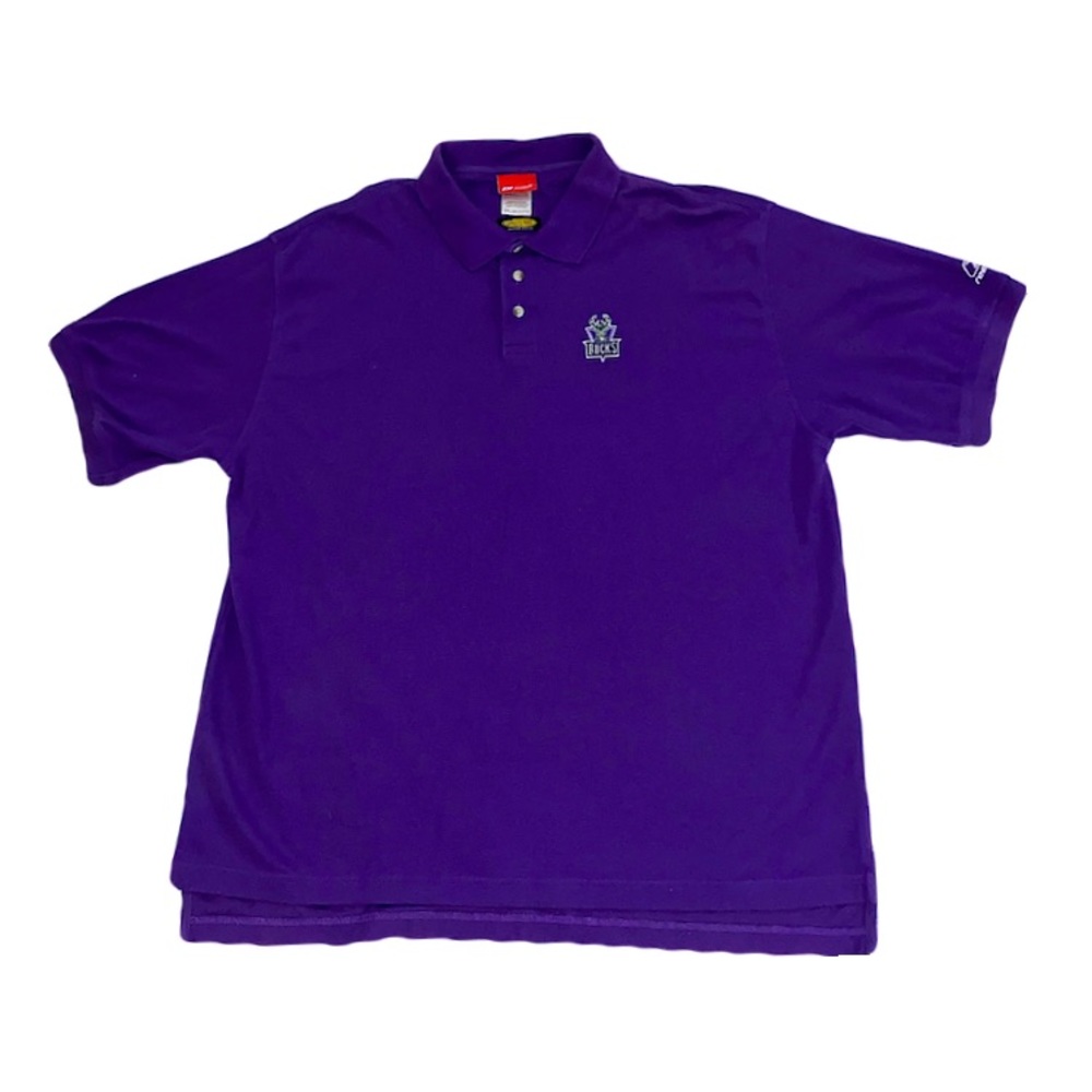 Retro Y2K Purple Milwaukee Bucks Reebok XXL Polo